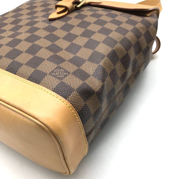 Louis Vuitton Damier Harlequin Leather Backpack Brown — view 5