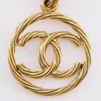 Chanel CC Logo Vintage Gold Plated Necklace — view 7