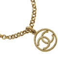 Chanel CC Logo Vintage Gold Plated Necklace