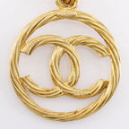 Chanel CC Logo Vintage Gold Plated Necklace — view 8