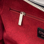 Chanel Choco Bar CC Logo Silver Tote Patent Leather — view 8