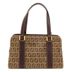 Fendi Zucchino Pattern Handbag Enamel