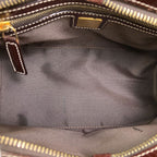 Fendi Zucchino Pattern Handbag Enamel — view 5