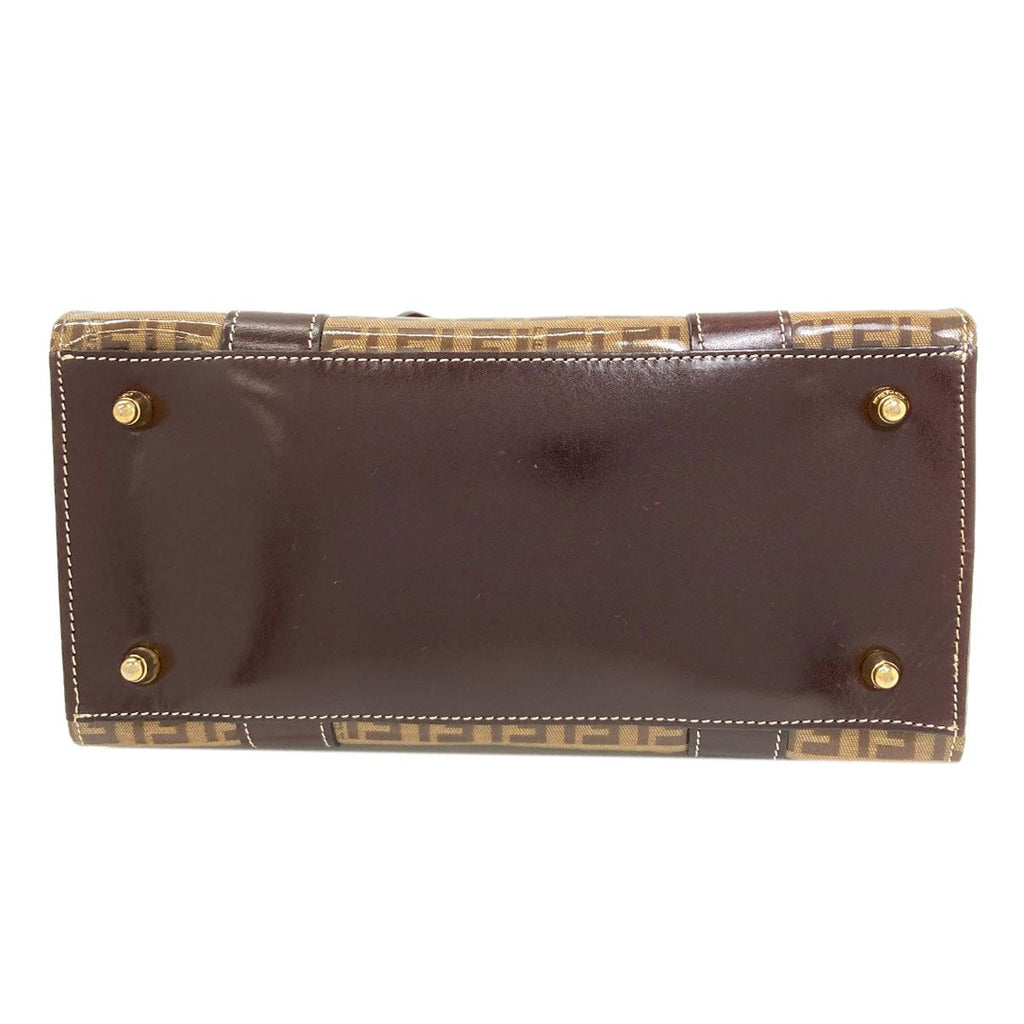 Fendi Zucchino Pattern Handbag Enamel — view 4