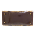 Fendi Zucchino Pattern Handbag Enamel — view 4