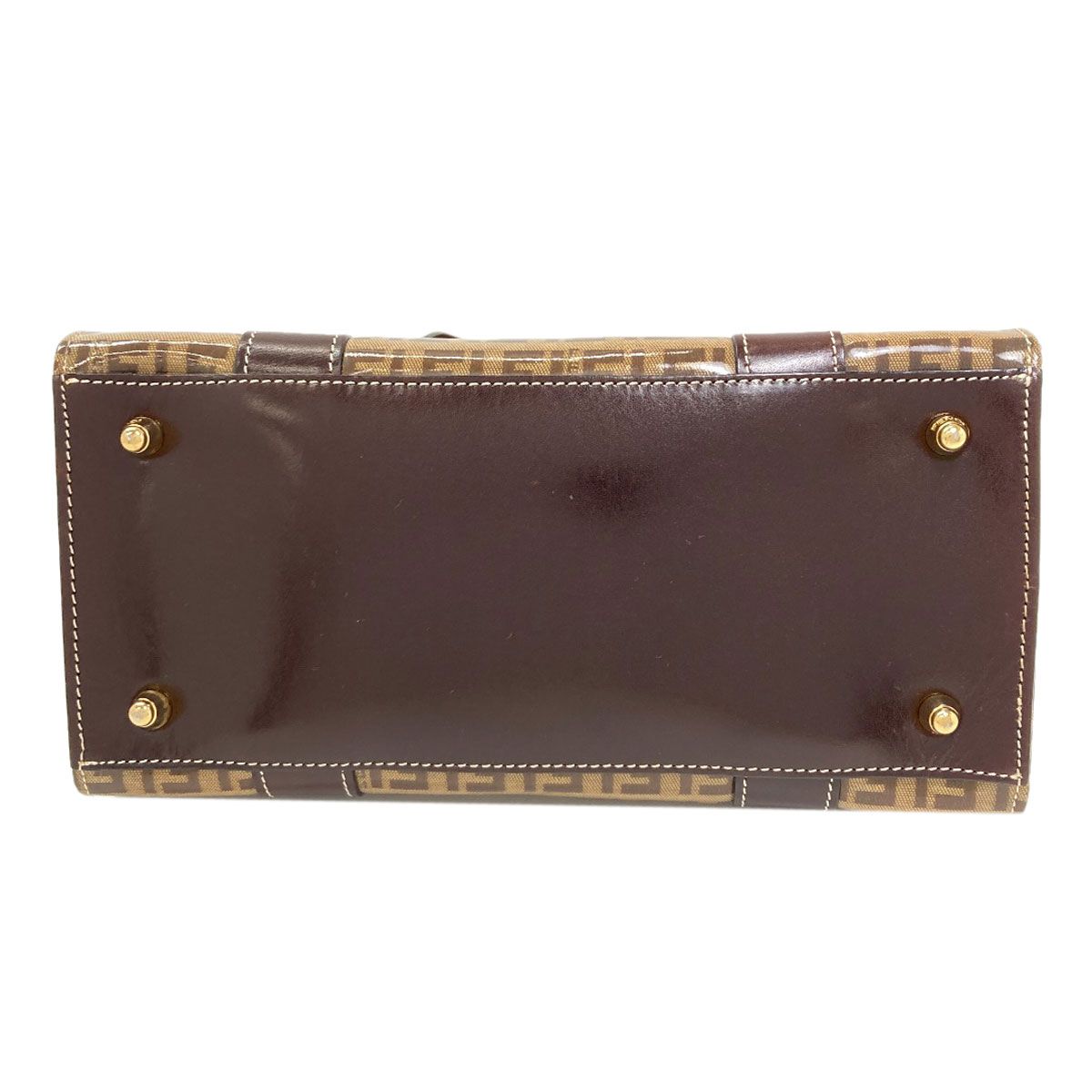 Fendi Zucchino Pattern Handbag Enamel — view 4