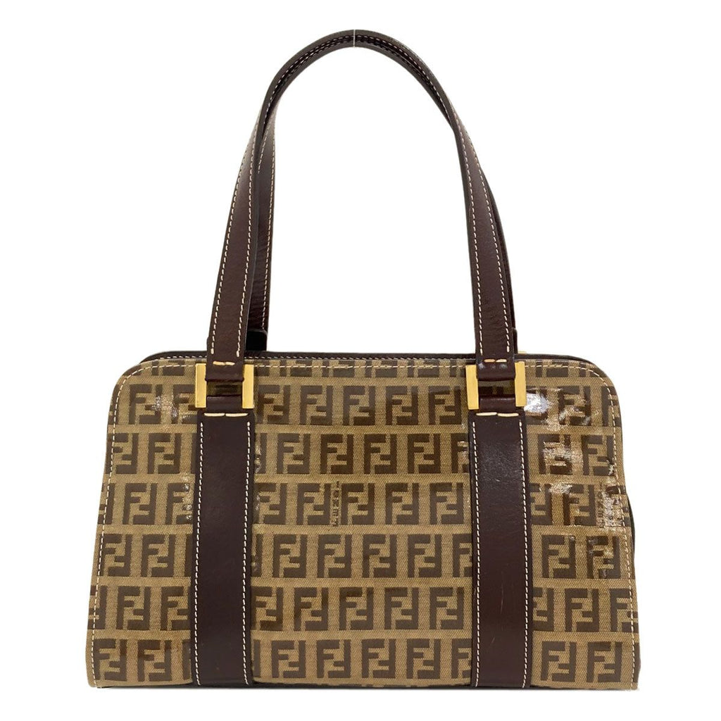 Fendi Zucchino Pattern Handbag Enamel — view 2