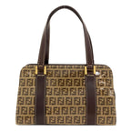 Fendi Zucchino Pattern Handbag Enamel — view 2