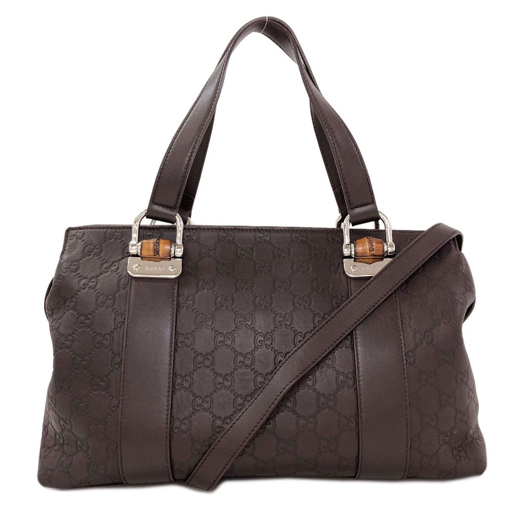 Gucci Bamboo GG Guccissima 2-Way Tote Calf