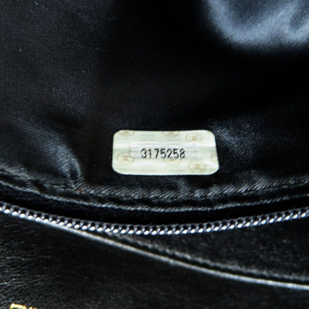 Chanel Triple CC Logo Gold Shoulder Bag Grained Calfskin — view 8