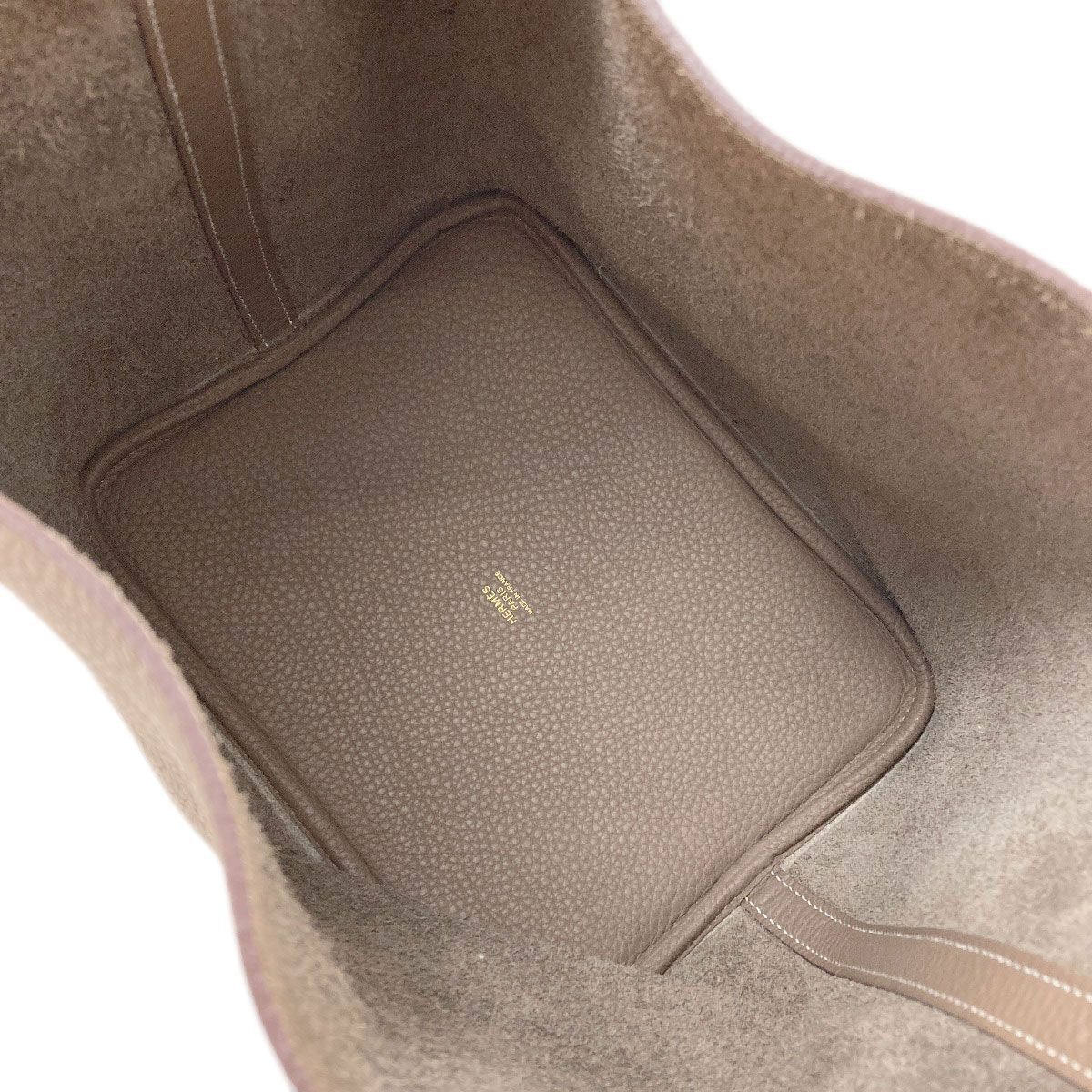 Hermes Picotin Lock Etoupe Gold Handbag Taurillon Clemence — view 5