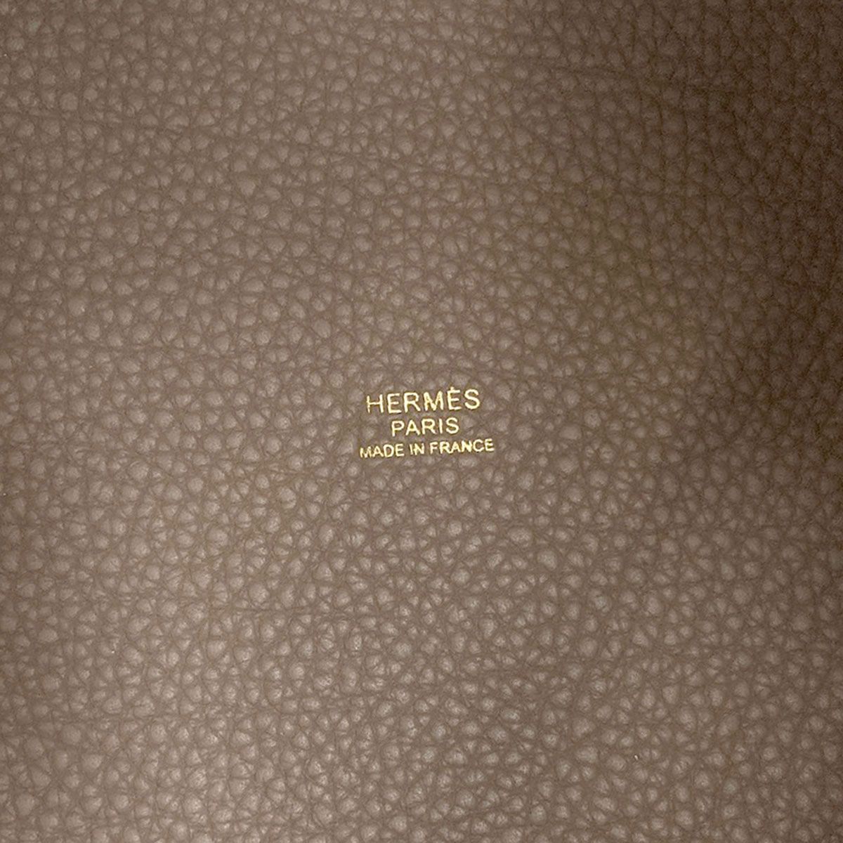 Hermes Picotin Lock Etoupe Gold Handbag Taurillon Clemence — view 6