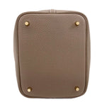 Hermes Picotin Lock Etoupe Gold Handbag Taurillon Clemence — view 4