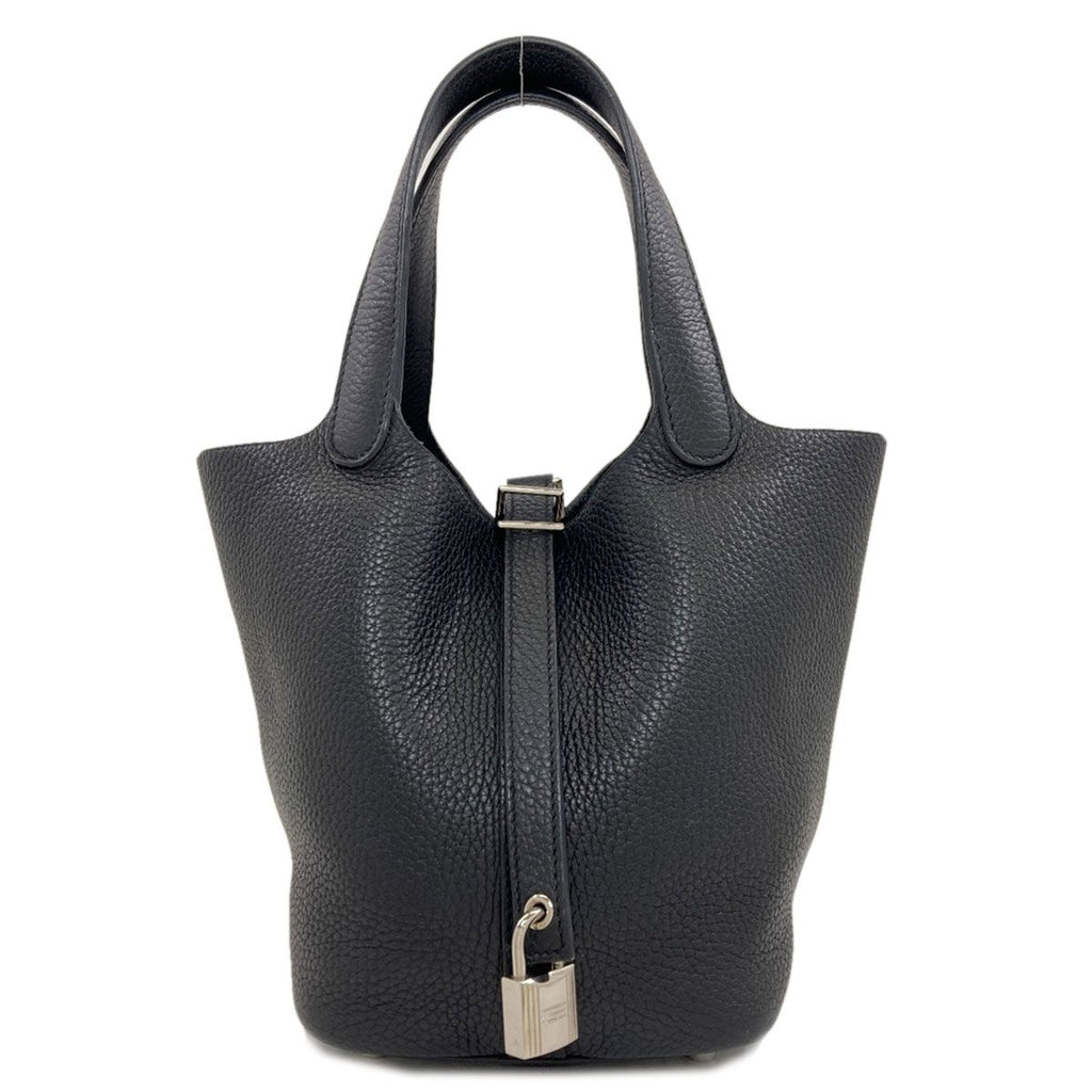 Hermes Picotin Lock PM Silver Handbag Taurillon Clemence
