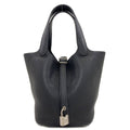 Hermes Picotin Lock PM Silver Handbag Taurillon Clemence