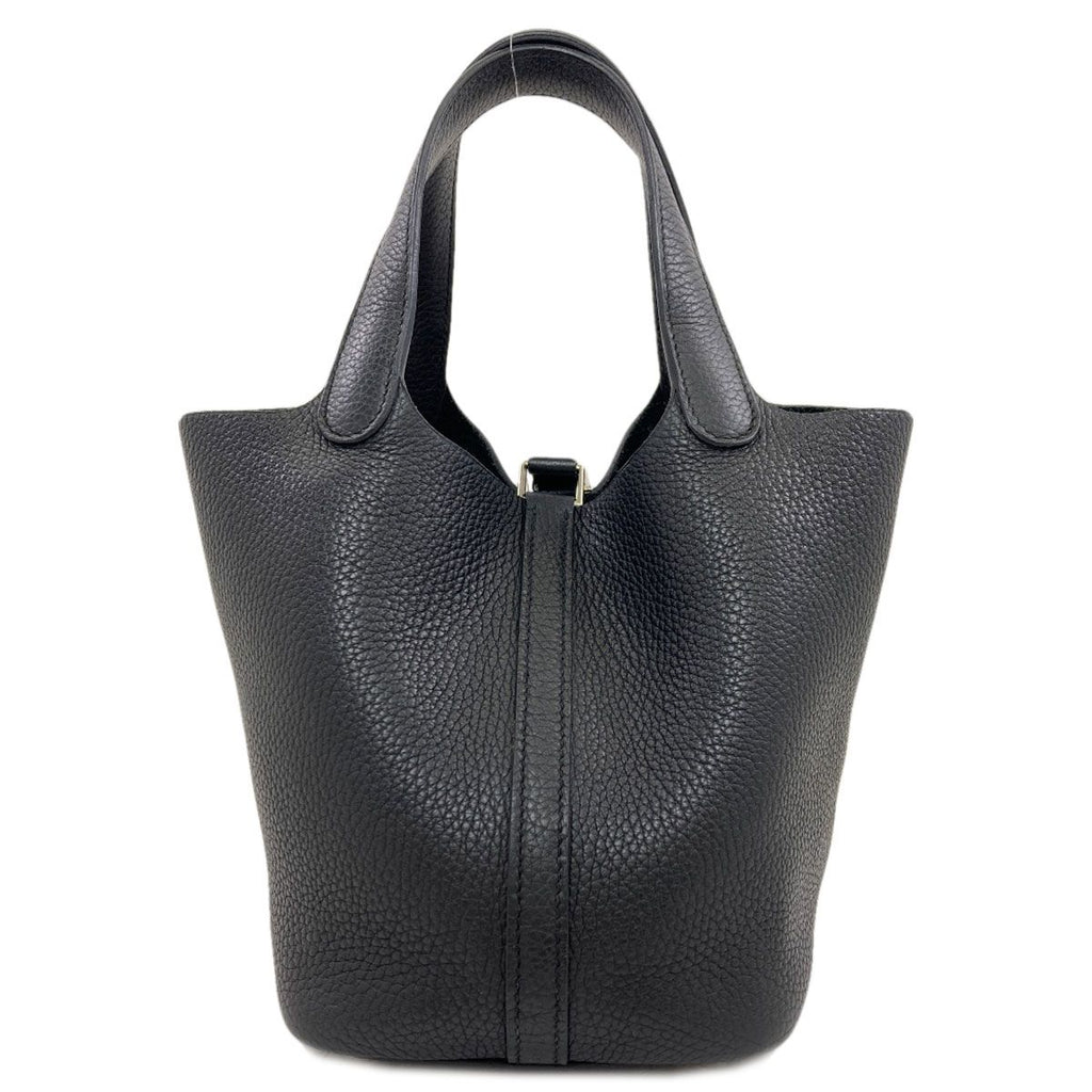Hermes Picotin Lock PM Silver Handbag Taurillon Clemence — view 2