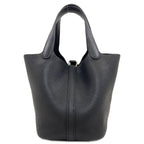 Hermes Picotin Lock PM Silver Handbag Taurillon Clemence — view 2