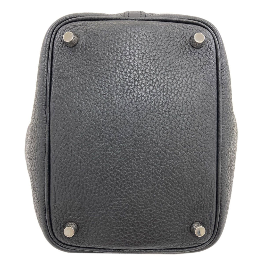 Hermes Picotin Lock PM Silver Handbag Taurillon Clemence — view 4