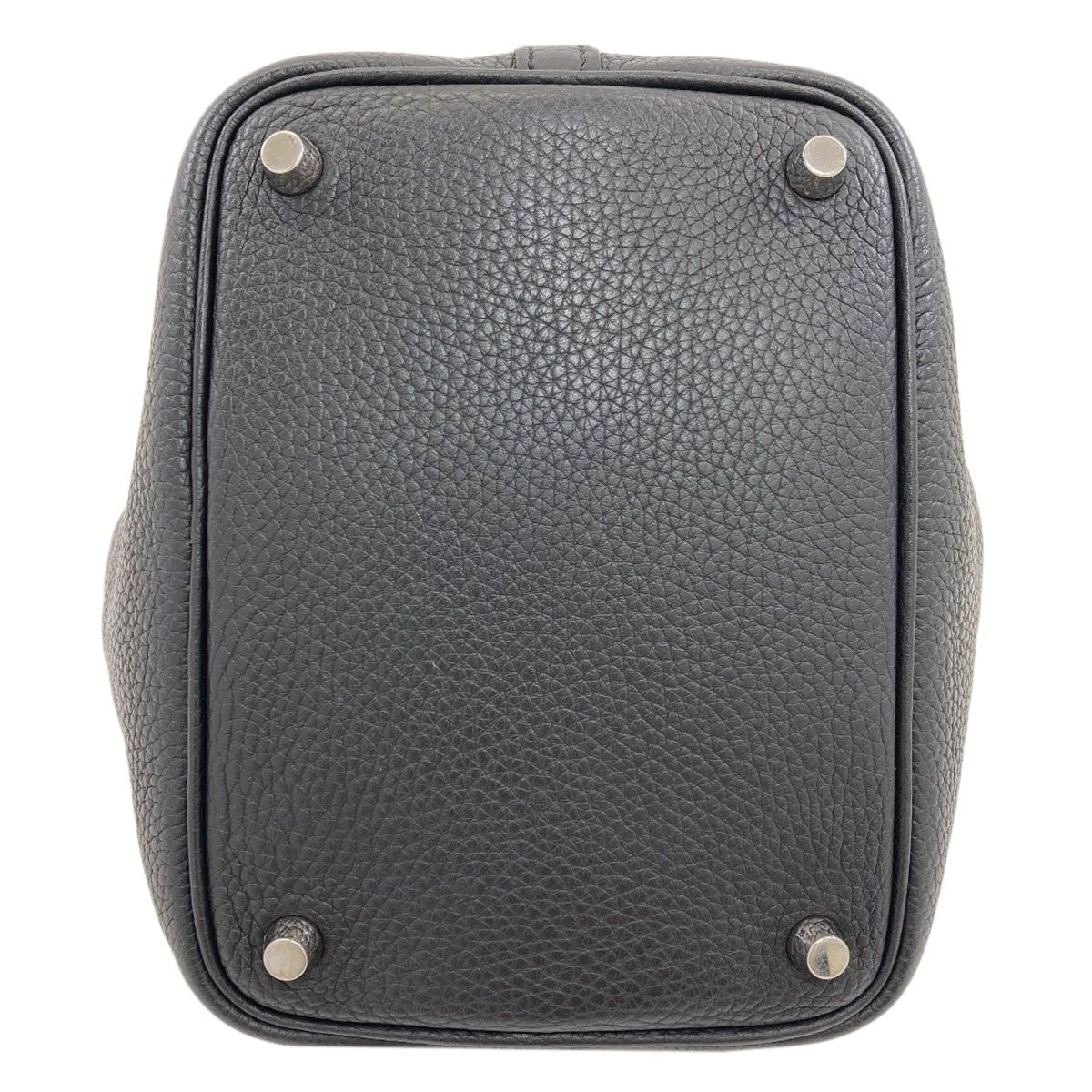 Hermes Picotin Lock PM Silver Handbag Taurillon Clemence — view 4
