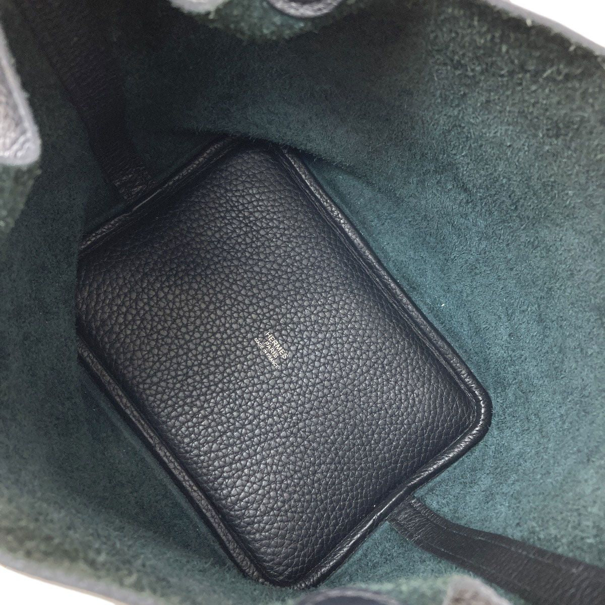 Hermes Picotin Lock PM Silver Handbag Taurillon Clemence — view 5