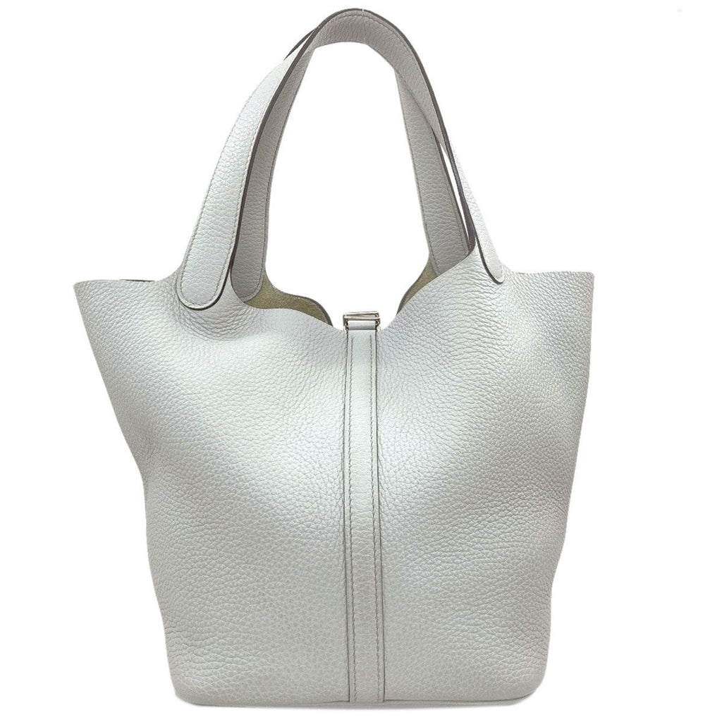 Hermes Picotin Lock Silver Handbag Taurillon Clemence — view 2