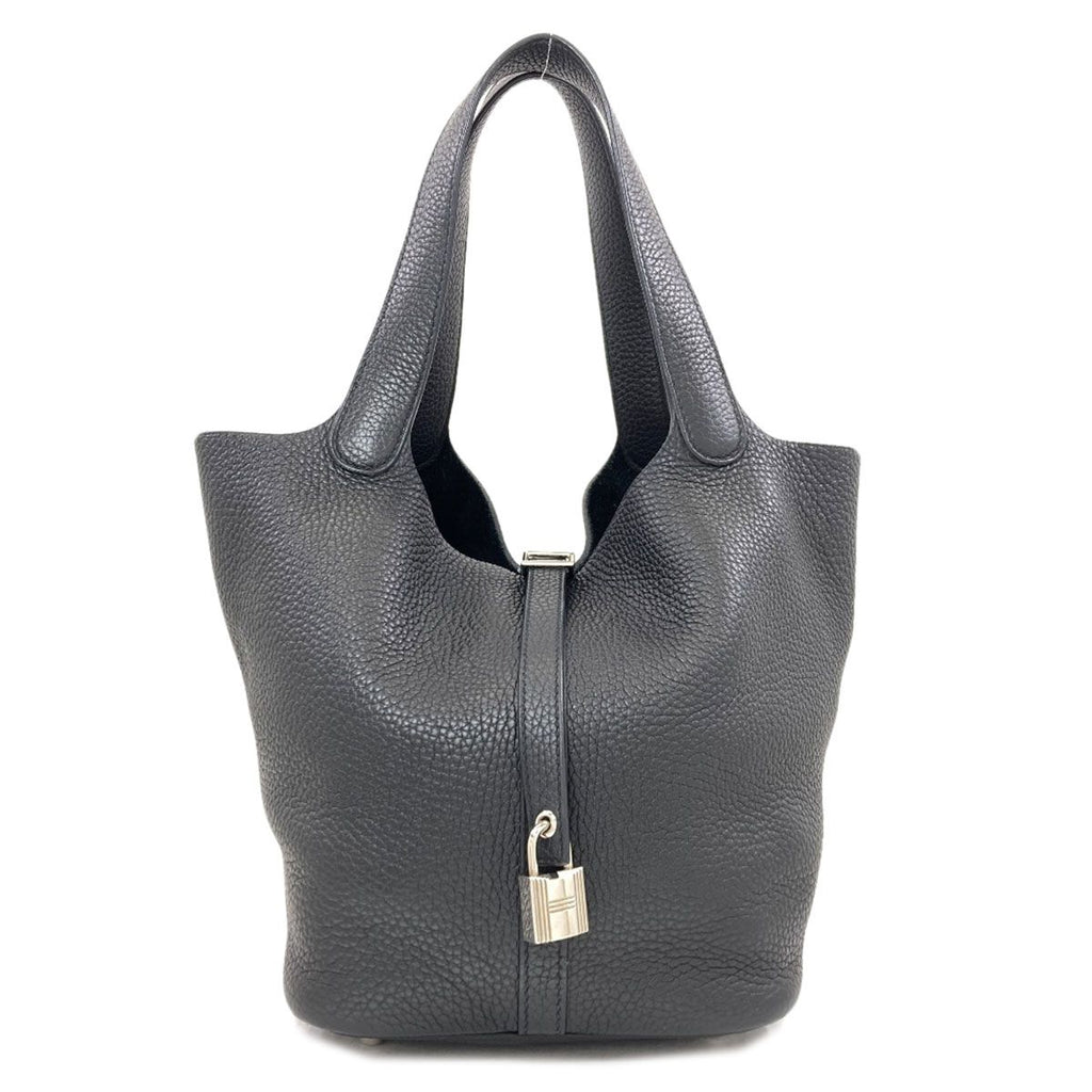 Hermes Picotin Lock Silver Handbag Taurillon Clemence
