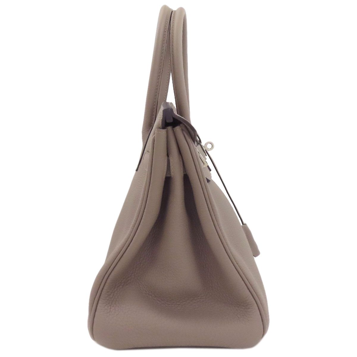 Hermes Birkin 30 Silver Handbag Togo — view 3