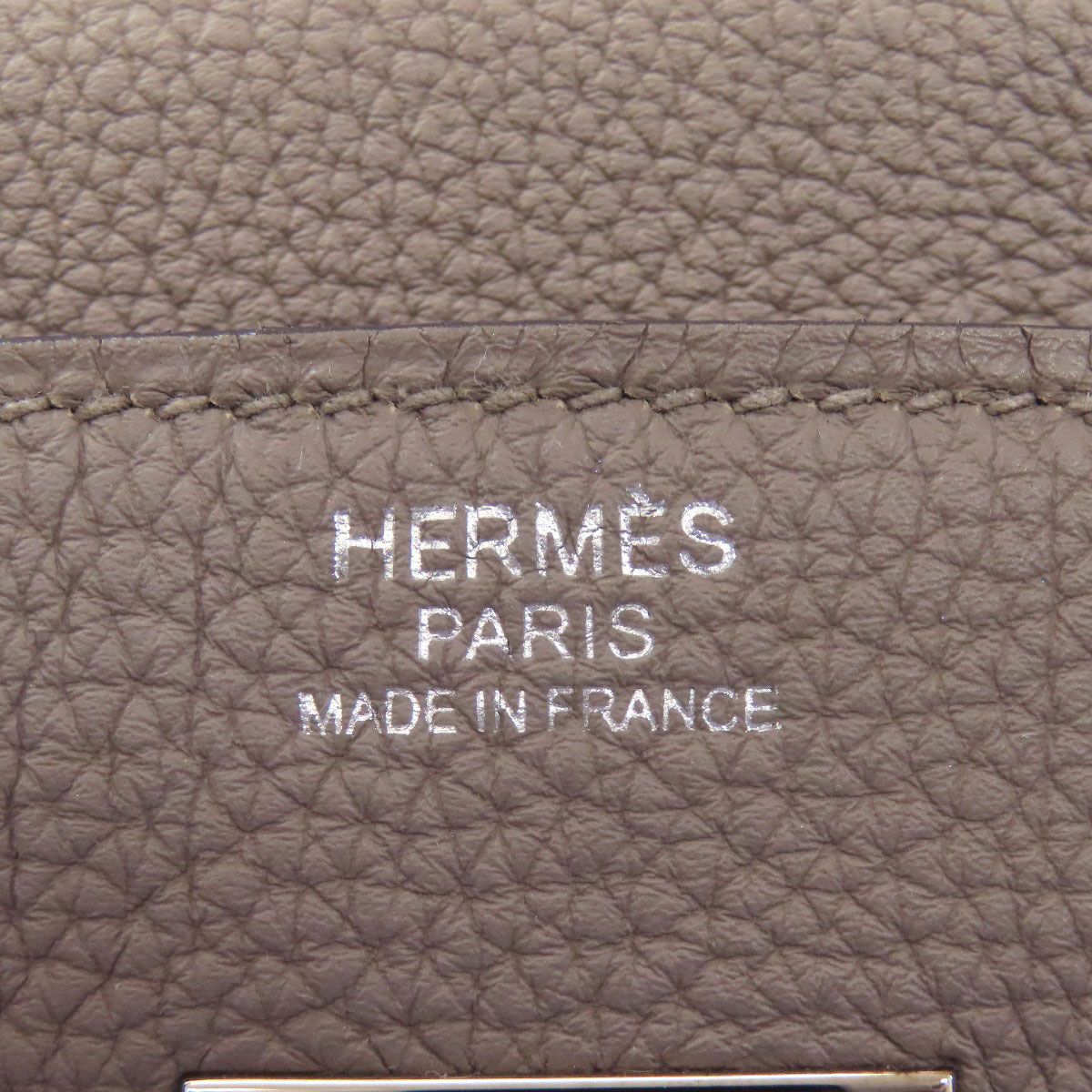 Hermes Birkin 30 Silver Handbag Togo — view 6