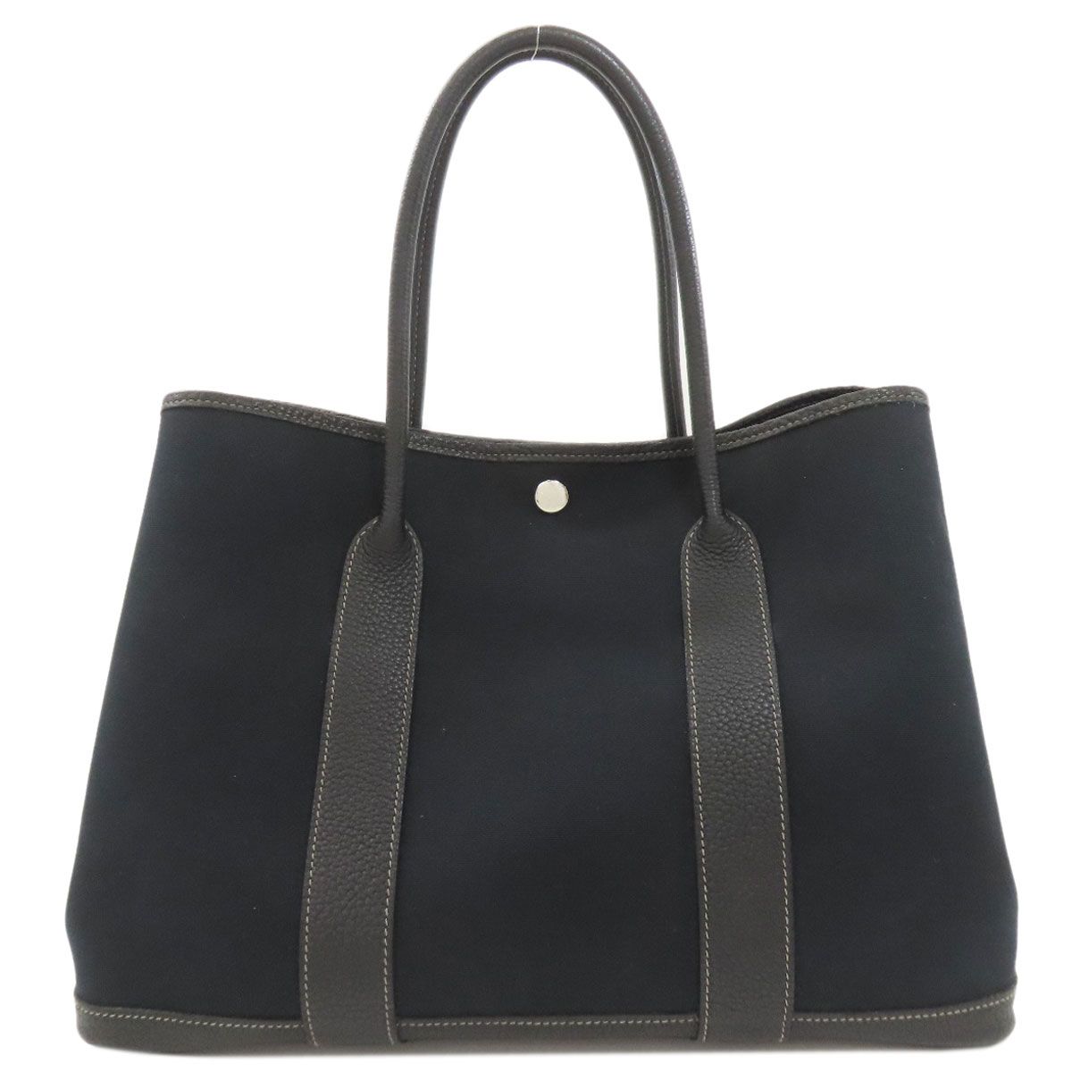 Hermes Garden Party PM Handbag Toile Officier