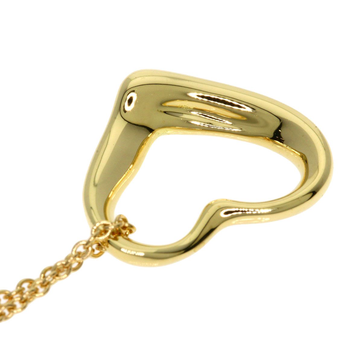 Tiffany & Co Open Heart Necklace 18k Yellow Gold — view 5