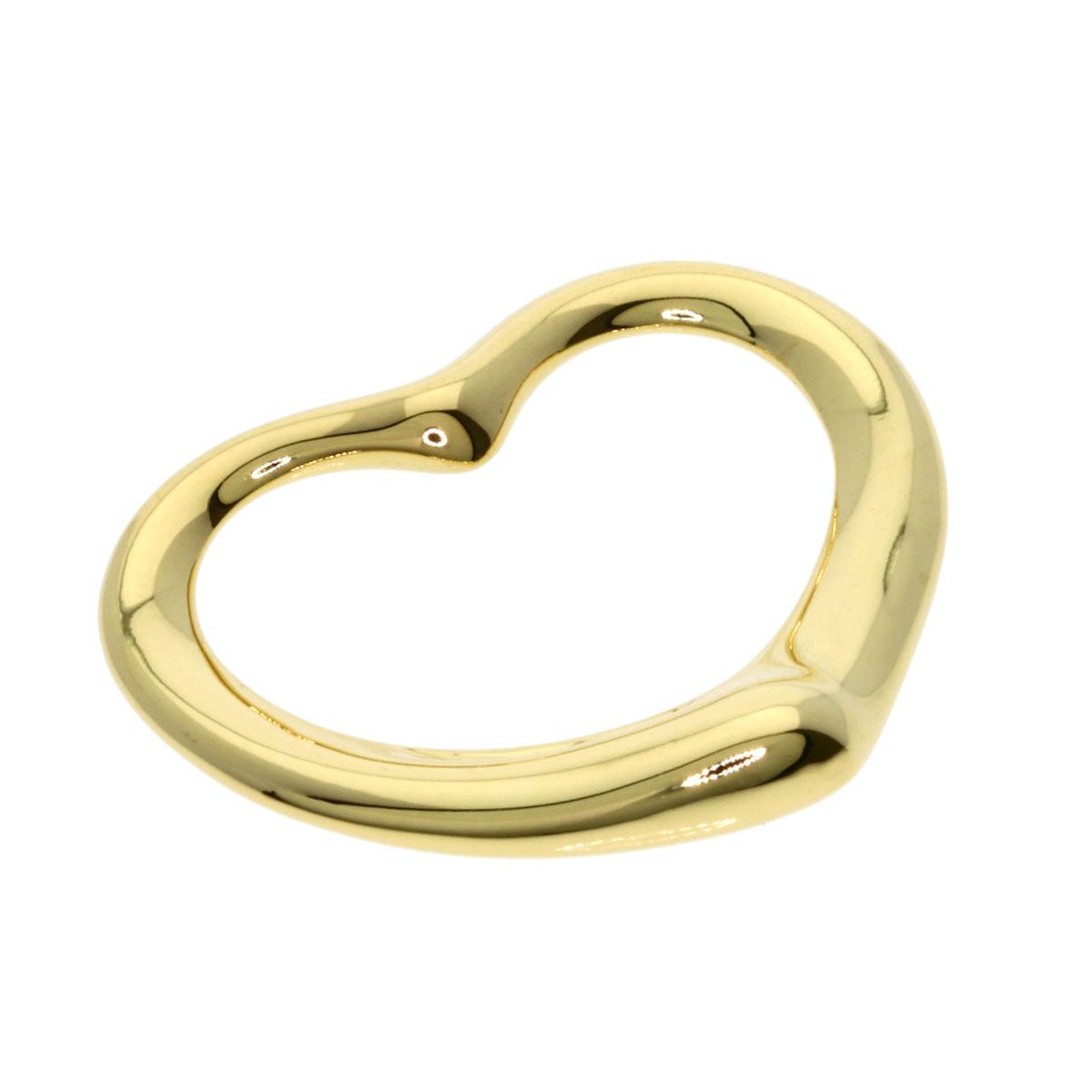 Tiffany & Co Open Heart Pendant 18k Yellow Gold