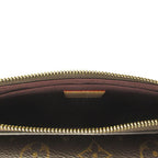 Louis Vuitton Monogram Shoulder Bag Crossbody Clutch Leather Brown — view 8