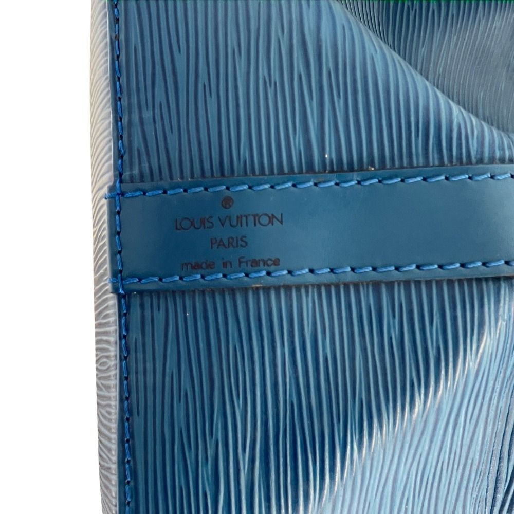 Louis Vuitton Epi Leather Petit Noe Shoulder Bag Blue Pre Owned — view 7