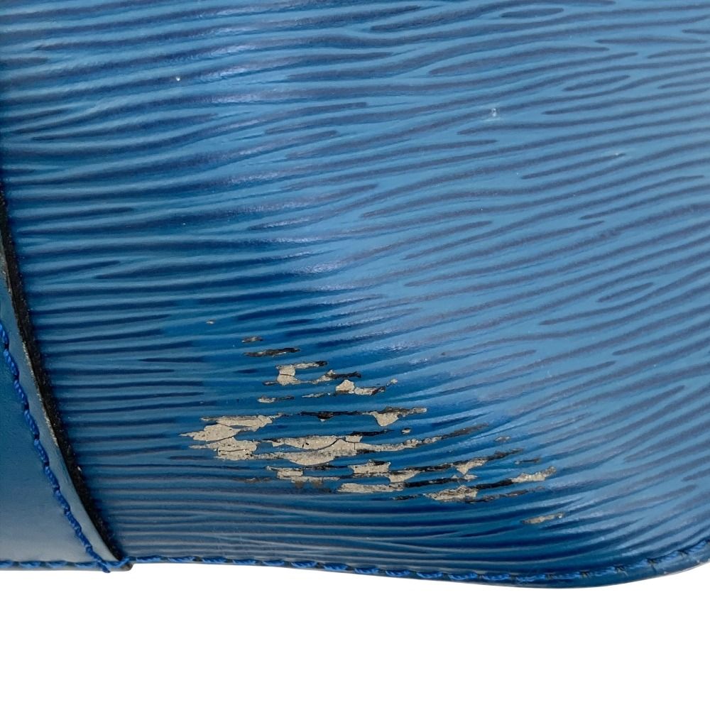 Louis Vuitton Epi Leather Petit Noe Shoulder Bag Blue Pre Owned — view 8
