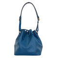 Louis Vuitton Epi Leather Petit Noe Shoulder Bag Blue Pre Owned
