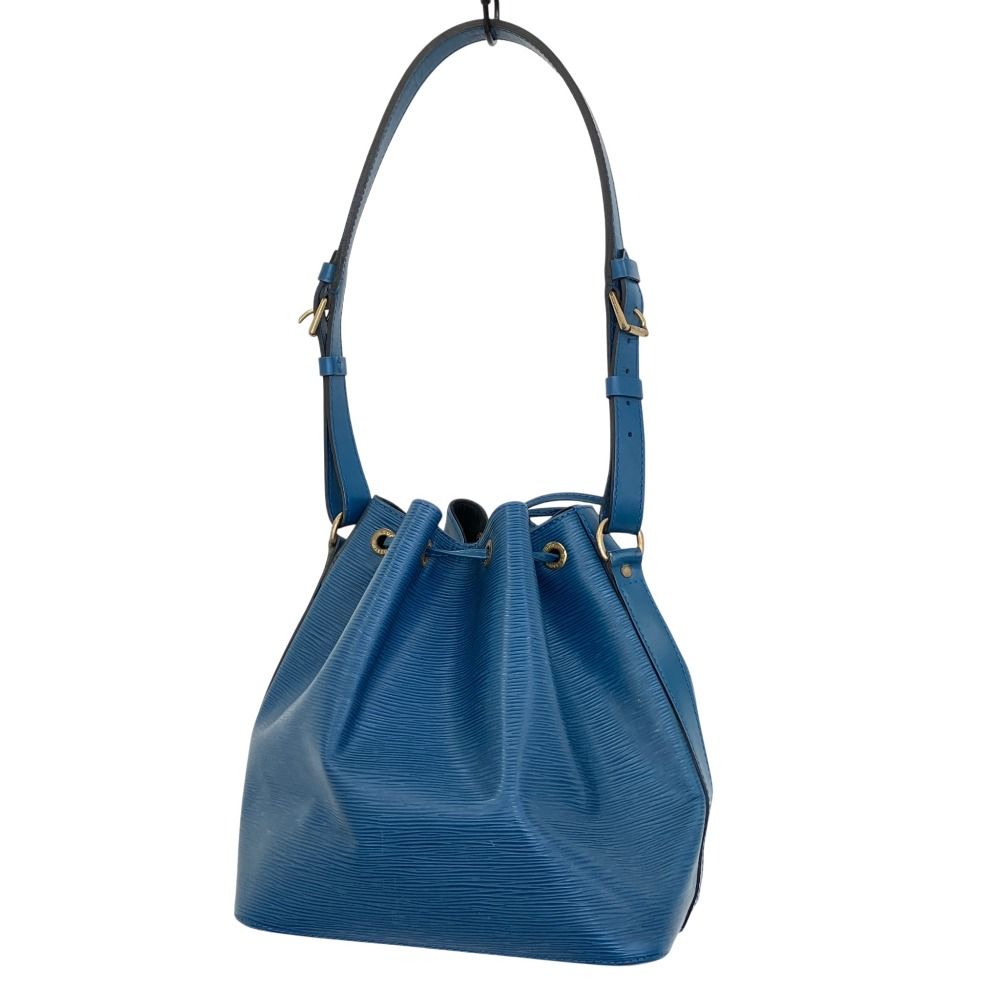 Louis Vuitton Epi Leather Petit Noe Shoulder Bag Blue Pre Owned — view 2