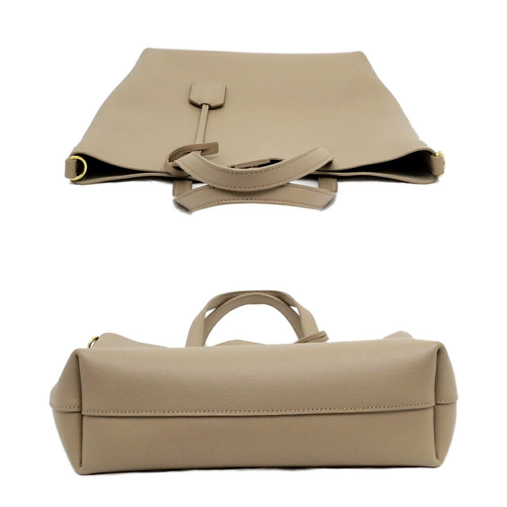 Saint Laurent Toy Shopping Small Dark Beige Tote Shoulder Handbag 2-Way — view 4