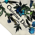 Dior Mitzah Silk Scarf White Multicolor Pre Owned — view 7