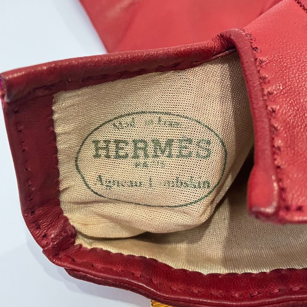 Hermes Kelly Lambskin Gloves L — view 6