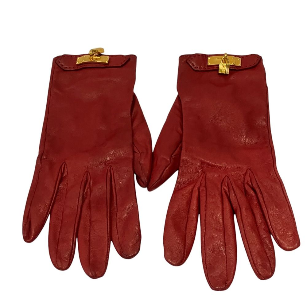 Hermes Kelly Lambskin Gloves L — view 3