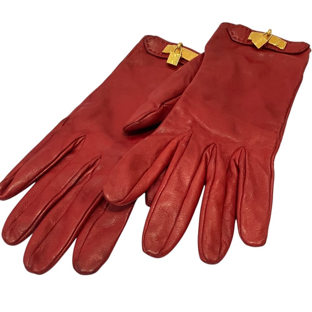 Hermes Kelly Lambskin Gloves L