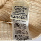 Hermes Wool Cashmere Knit Cap S Ivory Pre Owned — view 9