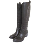 Gucci Sully Cles the Long Boots 35.5 Dark Brown Pre Owned