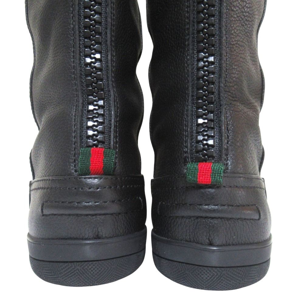 Gucci Sully D'cles the Back Zip Long Boots Black — view 5