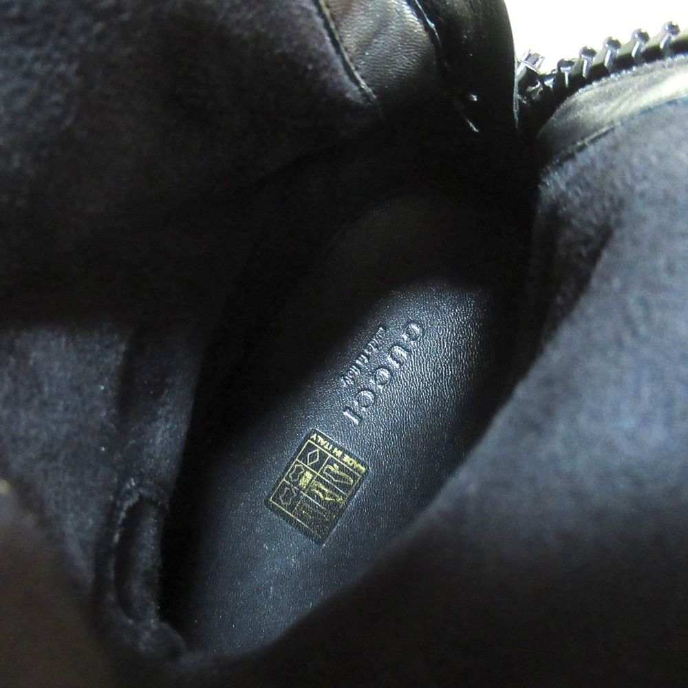 Gucci Sully D'cles the Back Zip Long Boots Black — view 7
