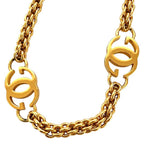 Gucci Vintage Interlocking Chain Belt 65 Gold — view 2