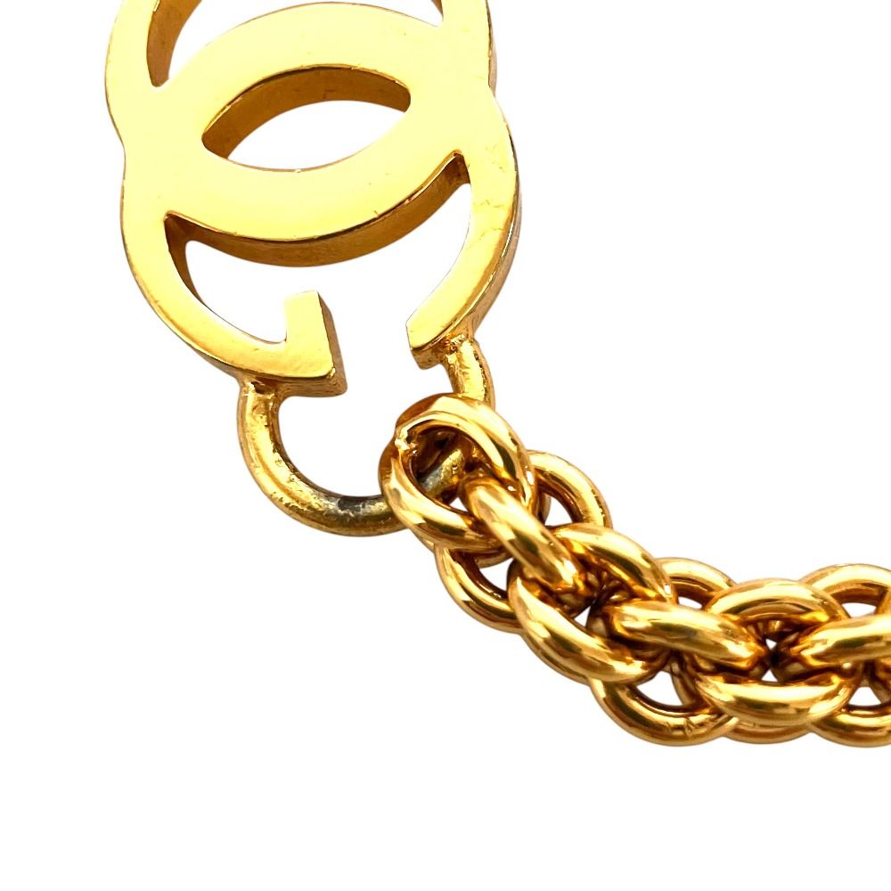 Gucci Vintage Interlocking Chain Belt 65 Gold — view 3