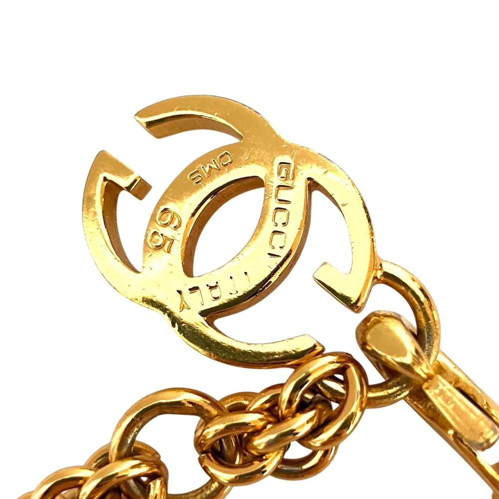 Gucci Vintage Interlocking Chain Belt 65 Gold — view 5