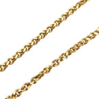 Saint Laurent Vintage Rhinestone Square Top Necklace Gold Plated — view 6