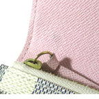 Louis Vuitton Emili Wallet Damier Azur Rose Ballerine Button Pre Owned — view 9